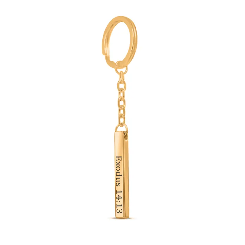 3D Bar Keychain - Bible Verse