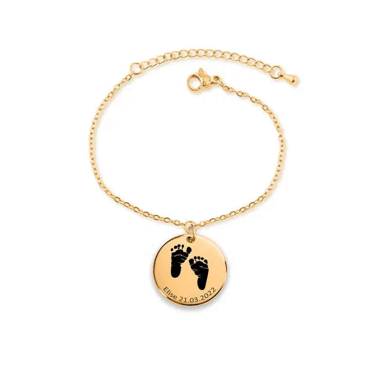 Coin Bracelet - Actual Footprint