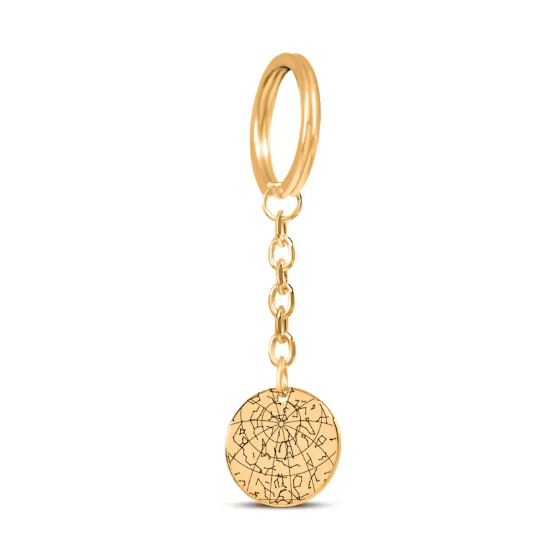 Coin Keychain - Custom Star Map