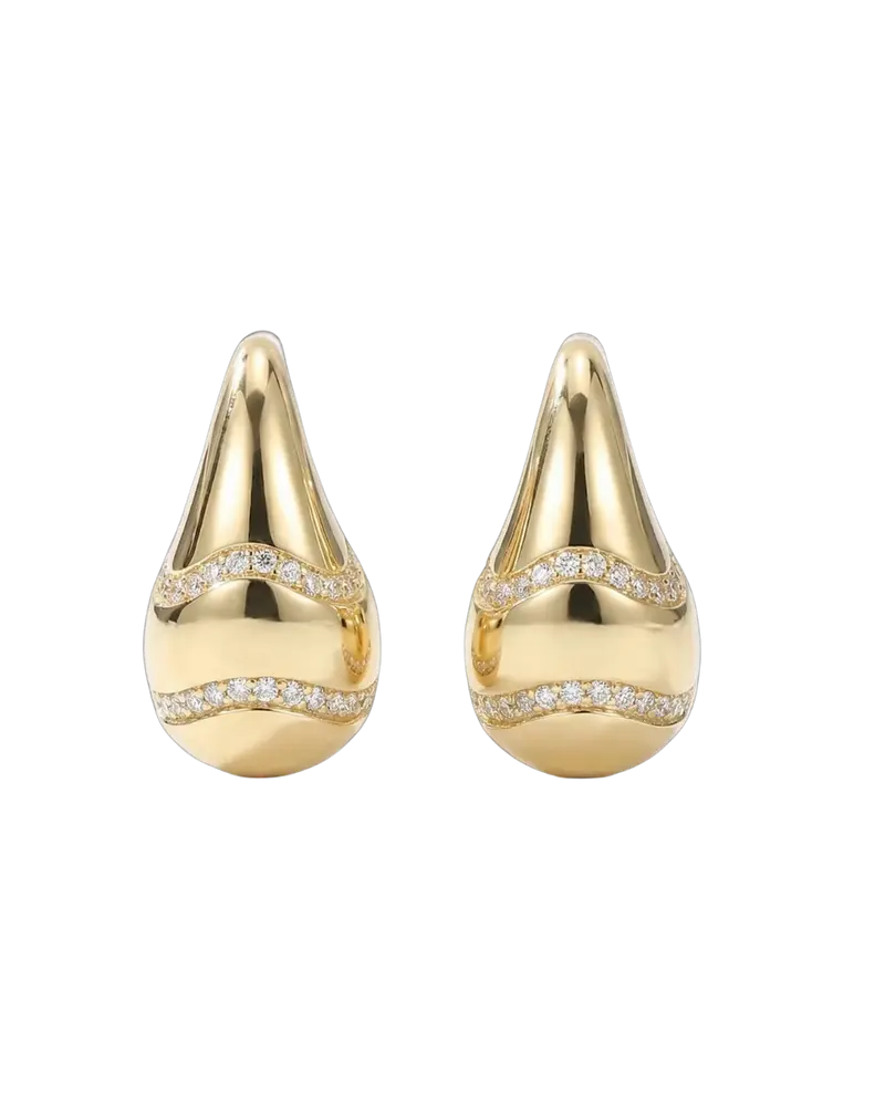 Droplet Glitter Studs