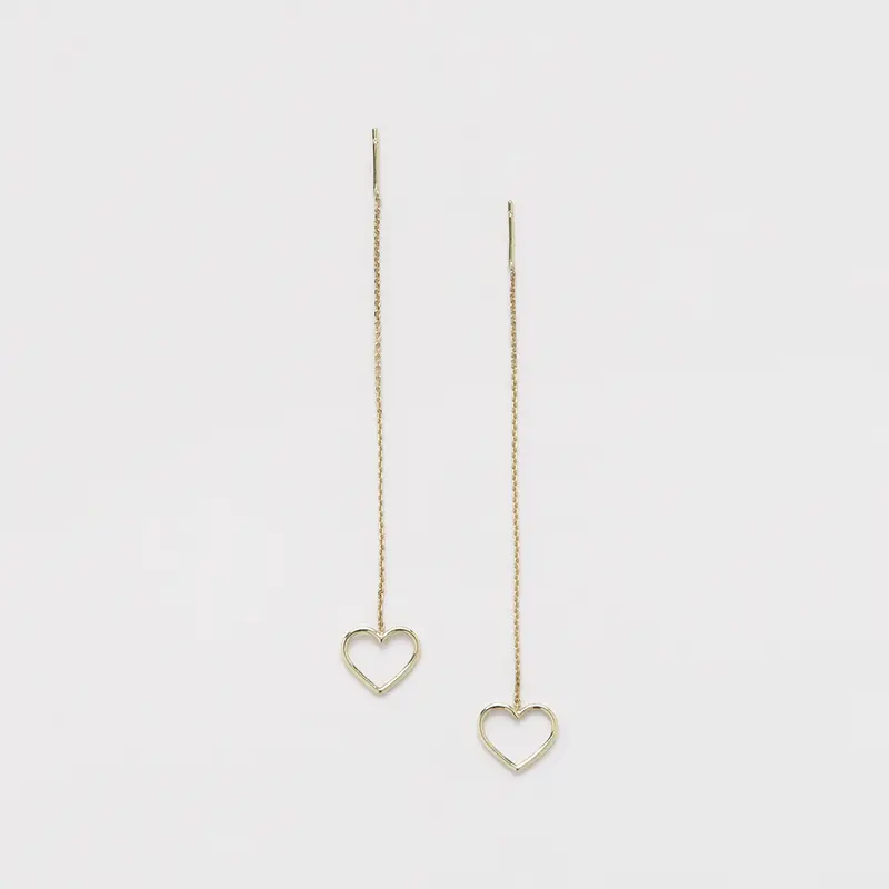 Earrings Chained & Hearts