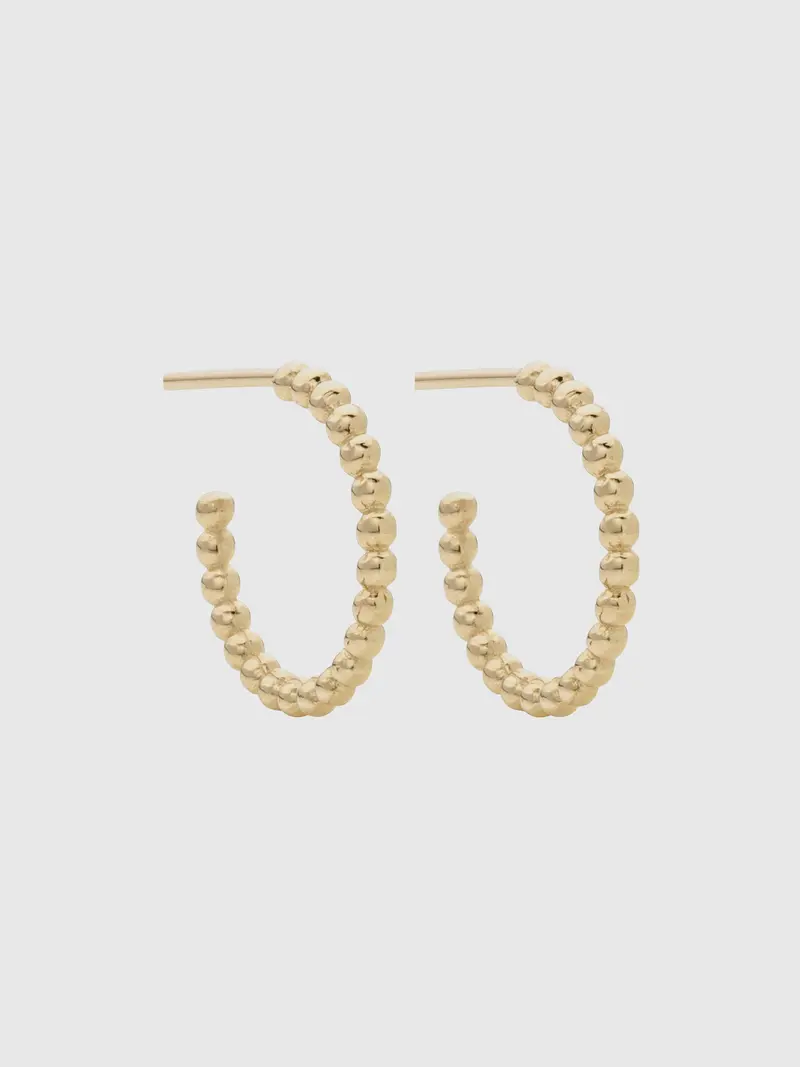 Gold Bubbles Small Earrings (14K)