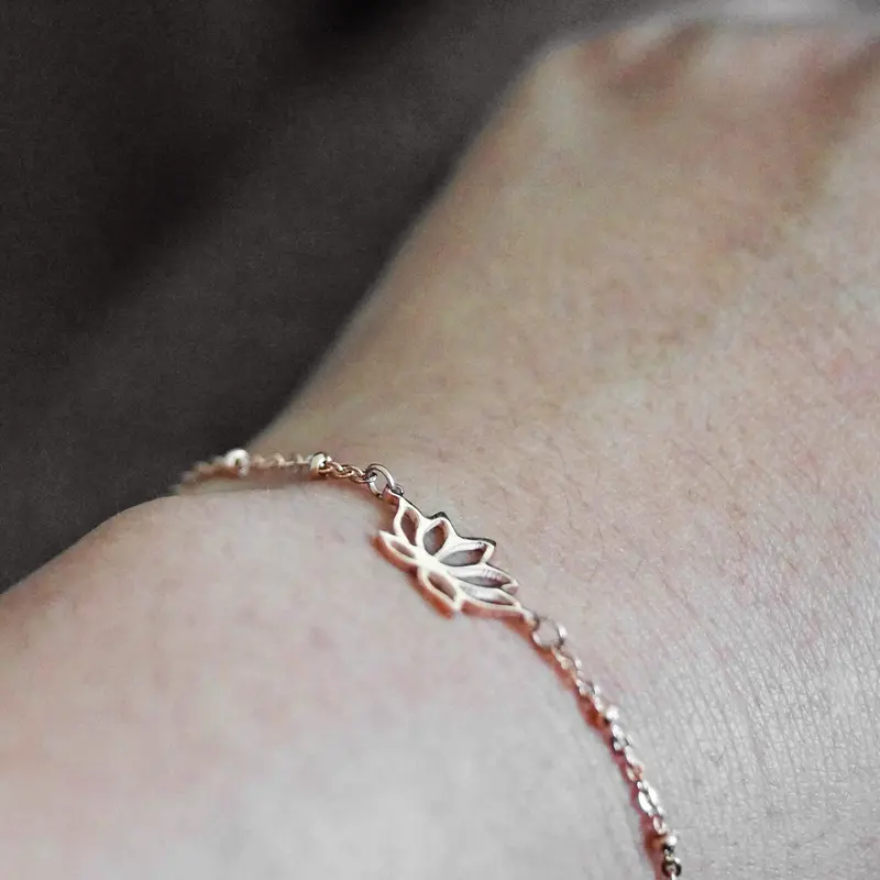 Lotus Flower Bracelet / Anklet - 2 colours