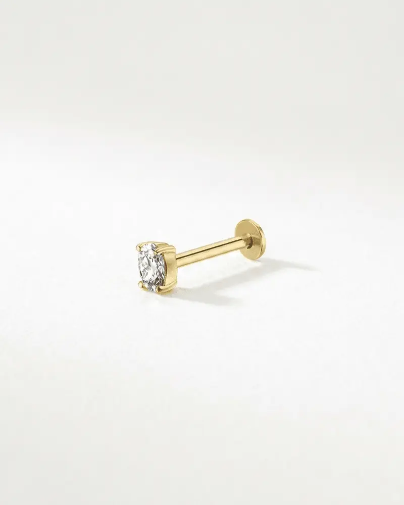 Oval Flatback Piercing | 1 pc.