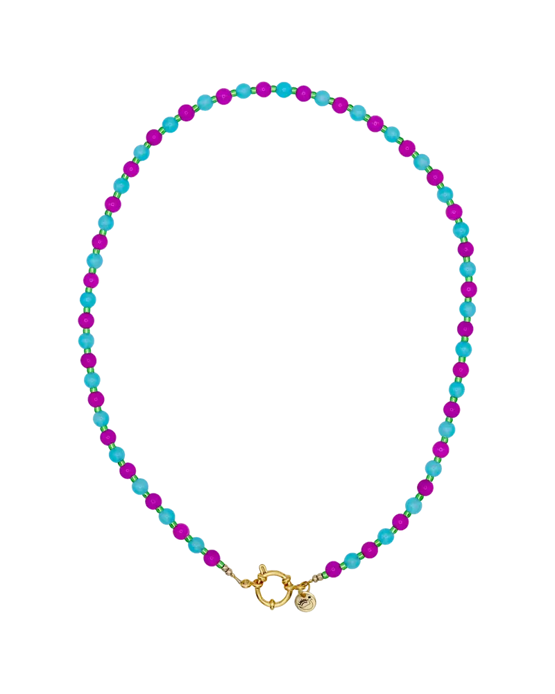 PAARS/BLAUWE KETTING CAMI