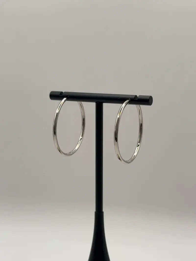 Pure Zilver Hoops