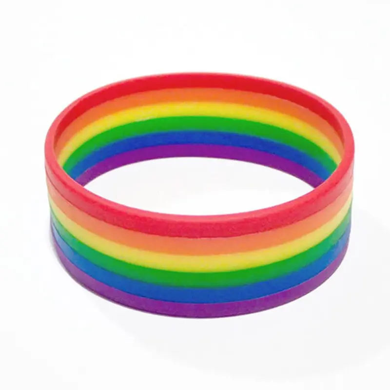 Rainbow Silicone Bracelet