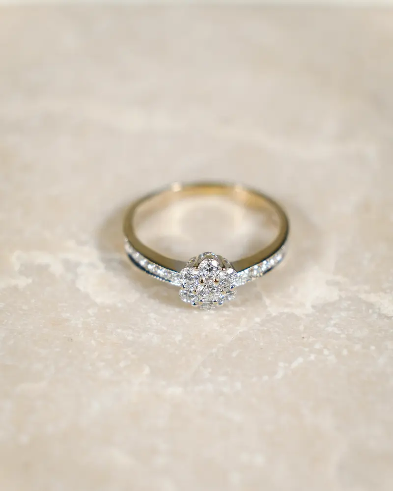 Solenne • Vintage Diamant Cluster Ring
