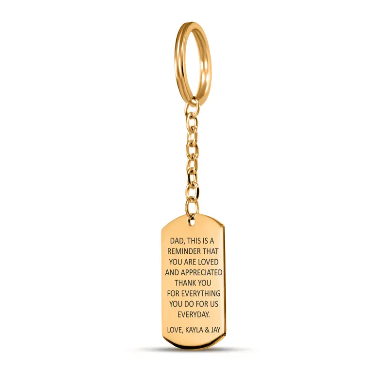 Tag Keychain - Custom Message