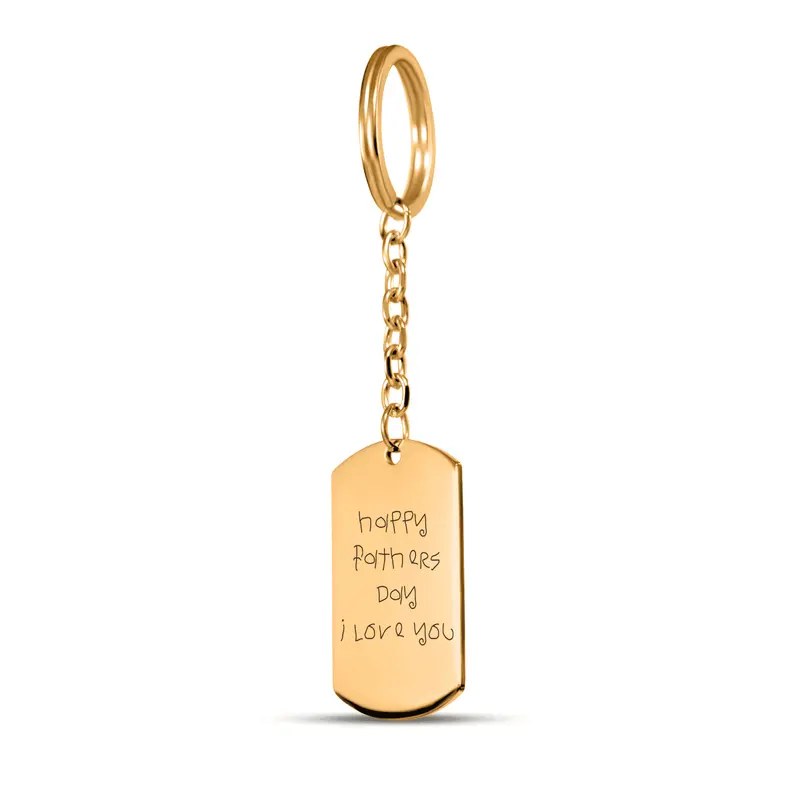 Tag Keychain - Handwritten Message
