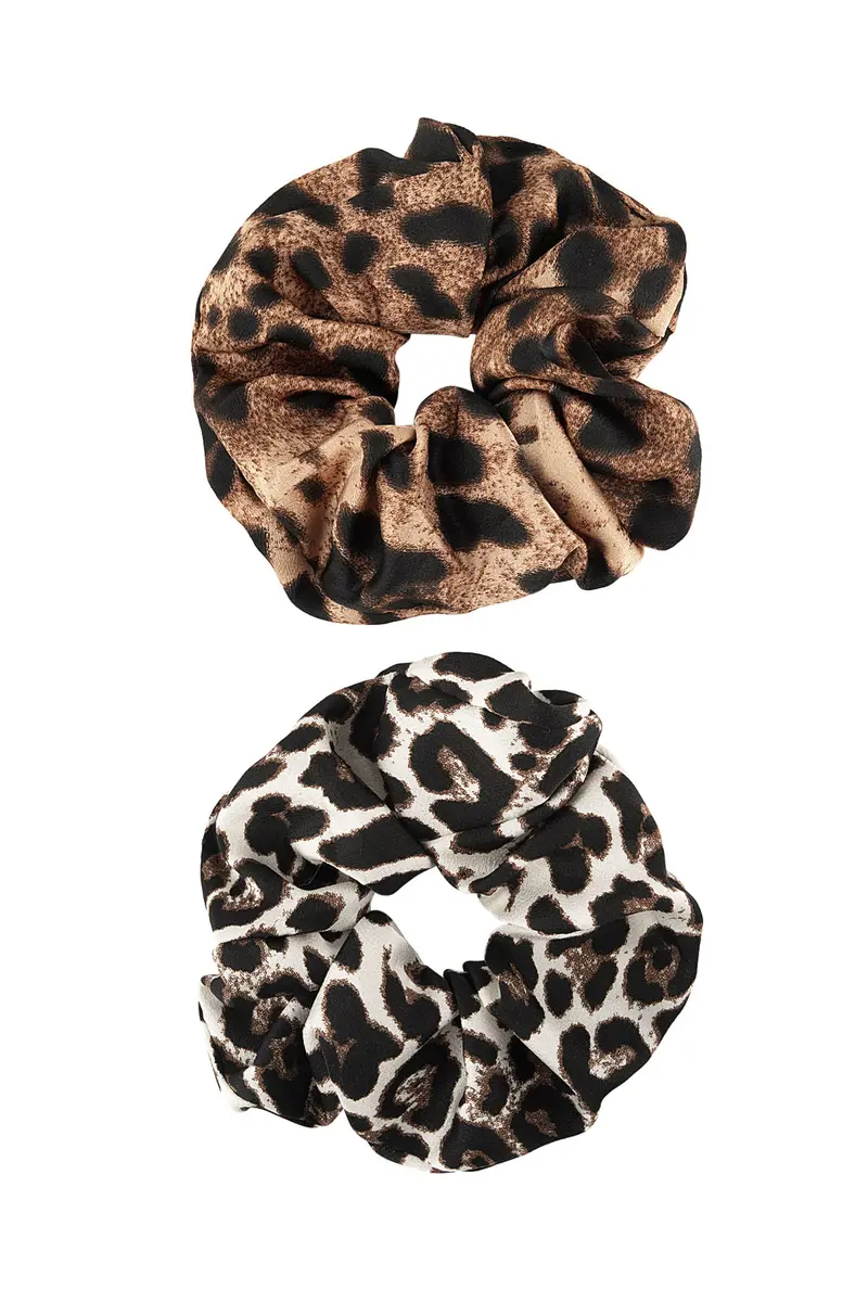 Tijgerprint scrunchies