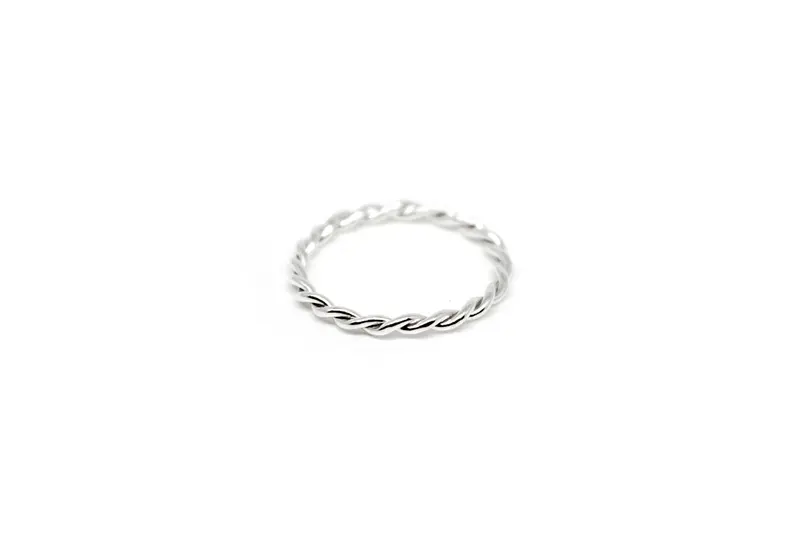Twist FAT Ring - Silver