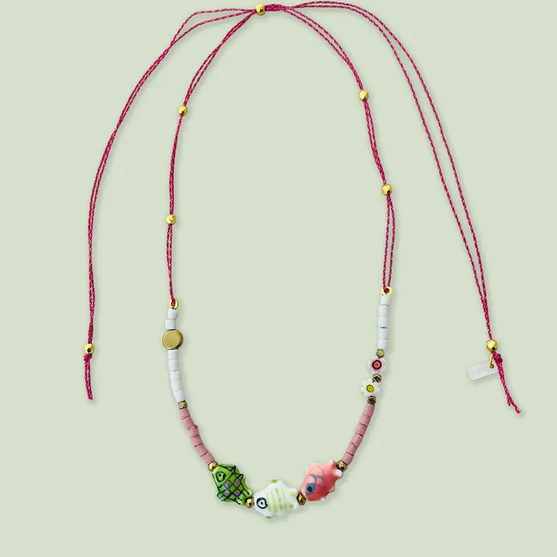 Verstelbare ketting met vissen